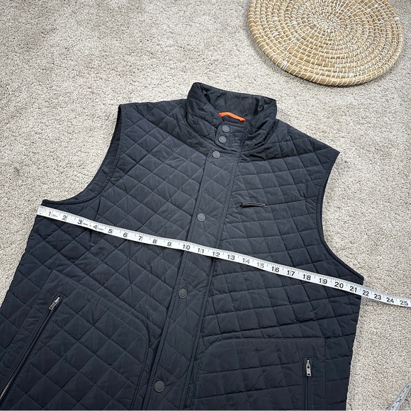 Bluffworks Men’s Horizon Quilted Vest Full Zip High Neck Travel in Black M - Picture 11 of 13